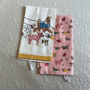 Cath Kidston Tea Towel Set Park Dogs